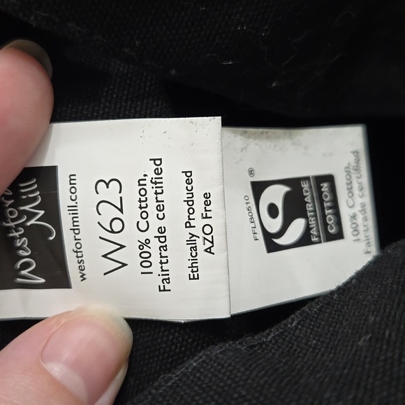 The Rare Plant Shop 100% Fair Trade Cotton Black Tote Bag - Picture 3 of 3